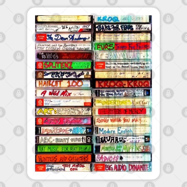 80s Mixtapes Sticker by funhousejen